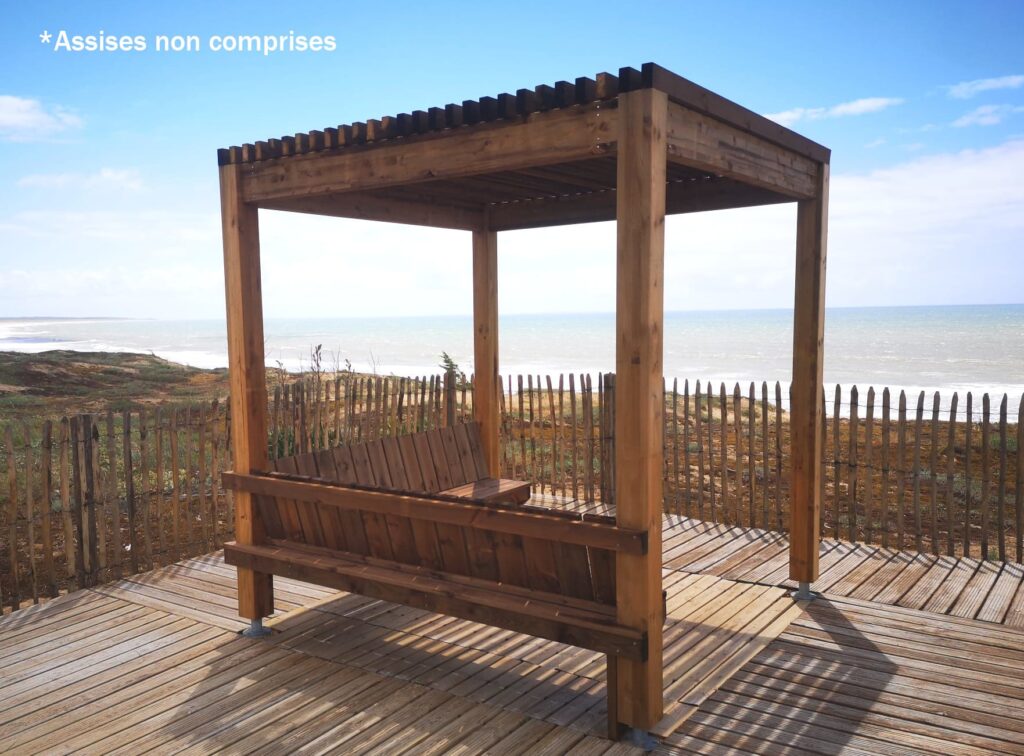 Pergolas Korniche avec bancs intégrés