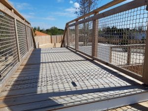 Passerelle de l'espace aquatique